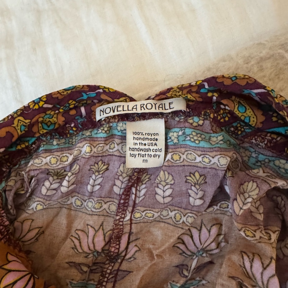 Novella Royale Floral Print Halter Romper - Picture 4 of 4